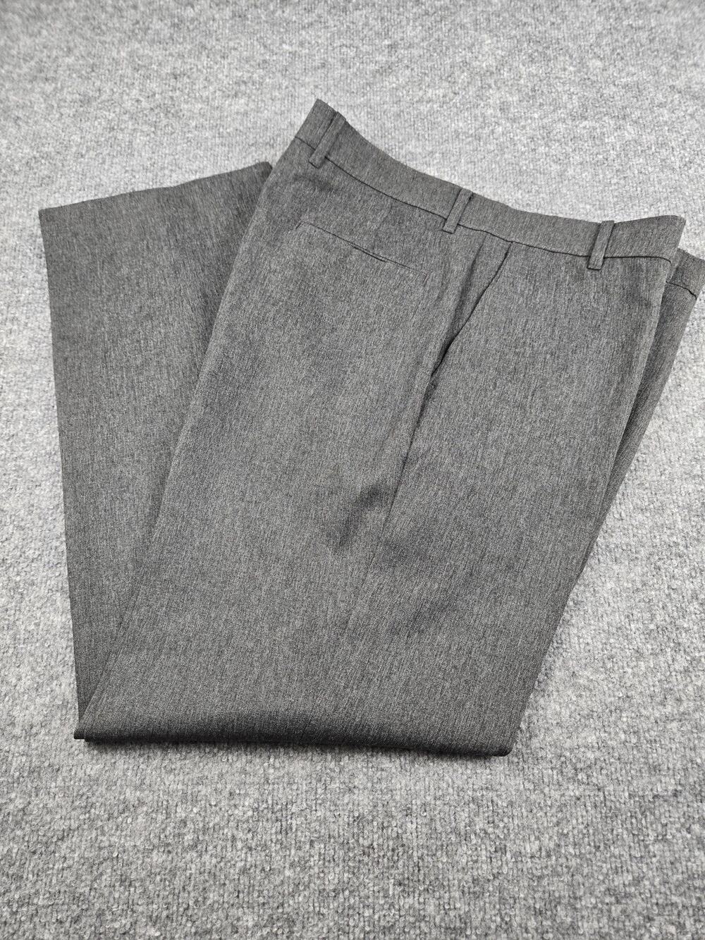 Levis Action Slacks Pants Black Mens 36\31 Flat Front Dacron Vintage #996